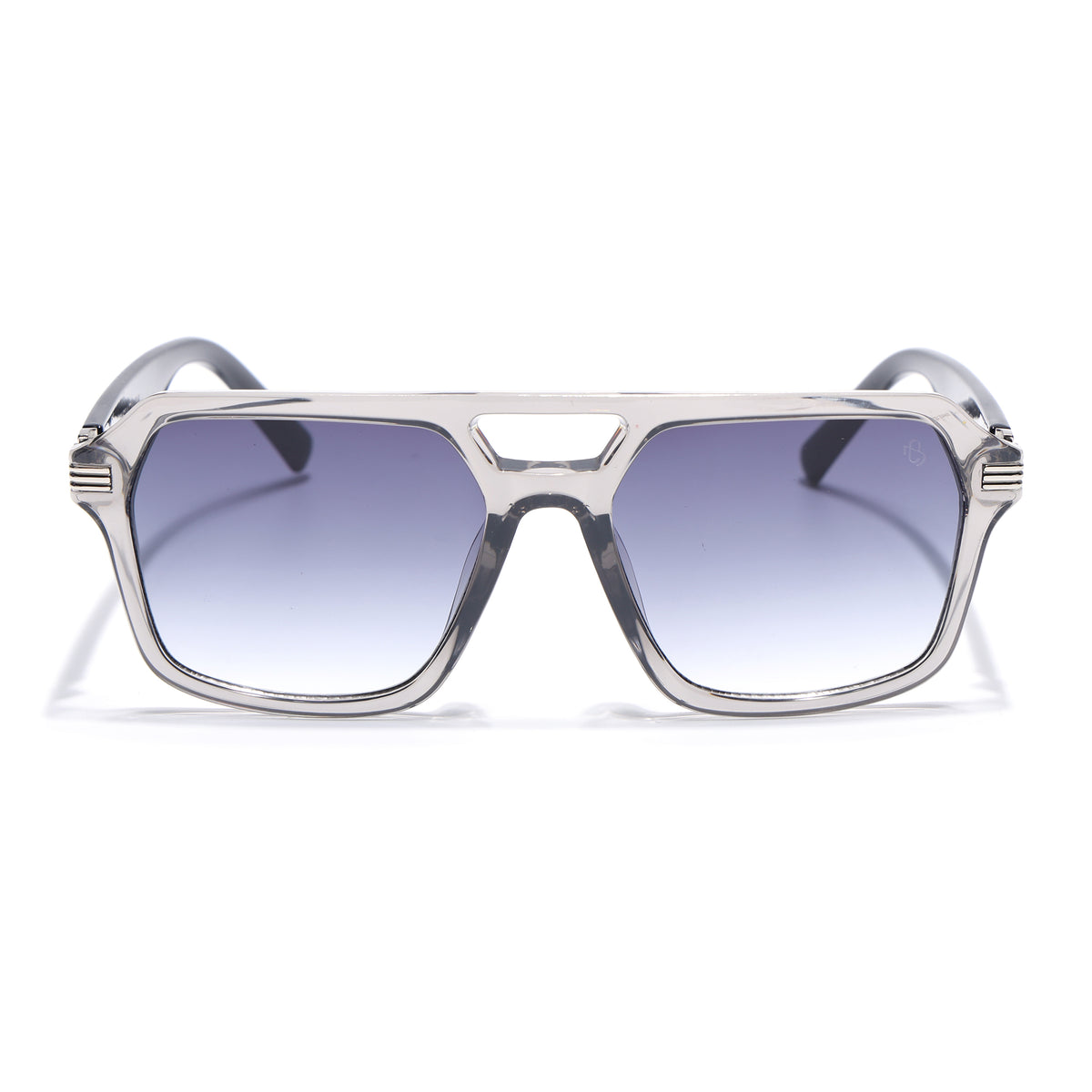 Eyejack Transparent Grey Wayfarer Sunglasses for Men & Women (2259CL2147)