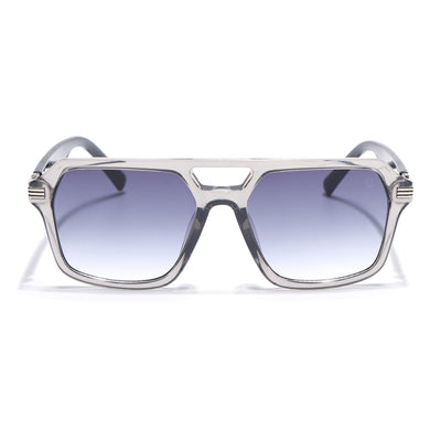 Eyejack Transparent Grey Wayfarer Sunglasses for Men & Women (2259CL2147)