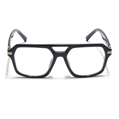 Eyejack Shine Black Wayfarer Eyeglasses for Men & Women (2259FCL2153-C1)