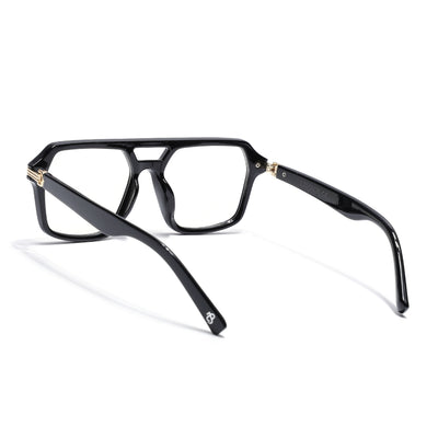 Eyejack Shine Black Wayfarer Eyeglasses for Men & Women (2259FCL2153-C1)