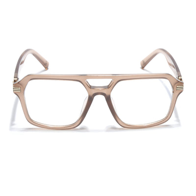 Eyejack Matt Brown Wayfarer Eyeglasses for Men & Women (2259FCL2155-C3)