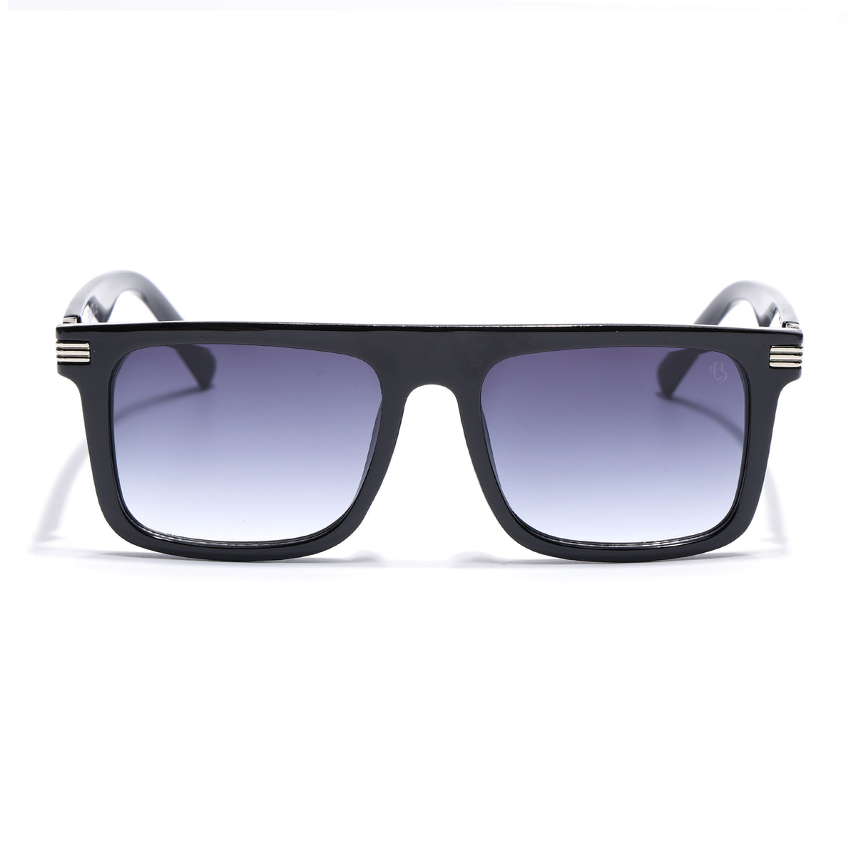 Eyejack Shine Black Rectangle Sunglasses for Men & Women (2261CL2148)