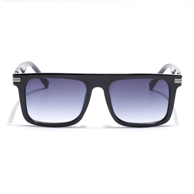 Eyejack Shine Black Rectangle Sunglasses for Men & Women (2261CL2148)
