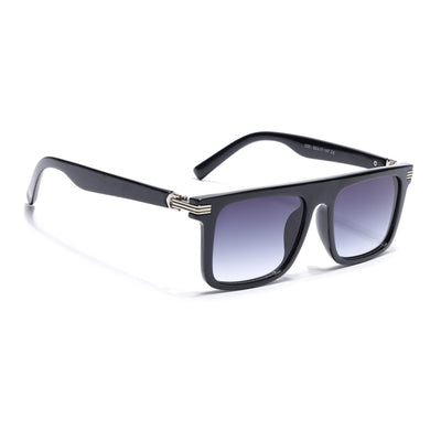 Eyejack Shine Black Rectangle Sunglasses for Men & Women (2261CL2148)
