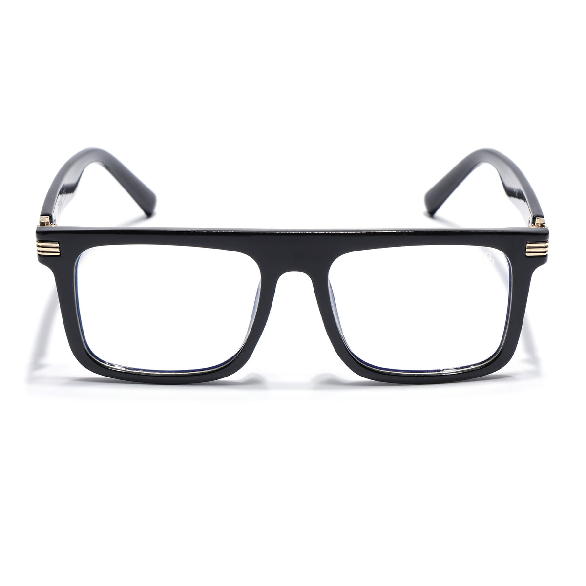 Eyejack Shine Black Wayfarer Eyeglasses for Men & Women (2261FCL2156-C1)
