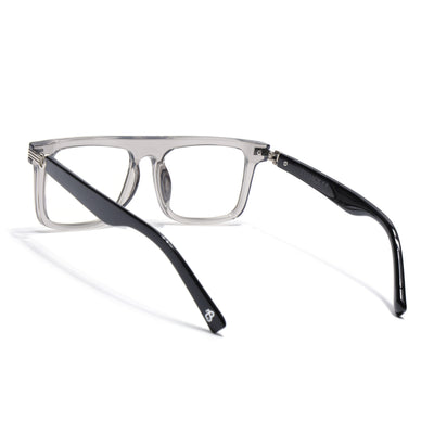 Eyejack Transparent Grey Wayfarer Eyeglasses for Men & Women (2261FCL2157-C2)