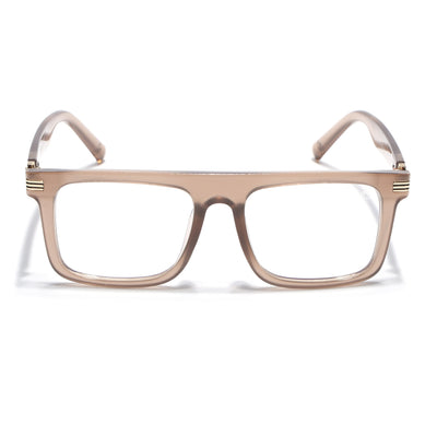 Eyejack Matt Brown Wayfarer Eyeglasses for Men & Women (2261FCL2158-C3)