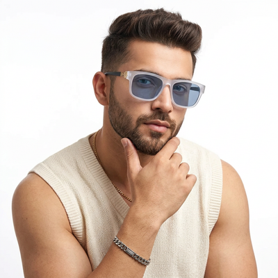 Eyejack Grey Wayfarer Sunglasses for Men & Women (2313CL1037)