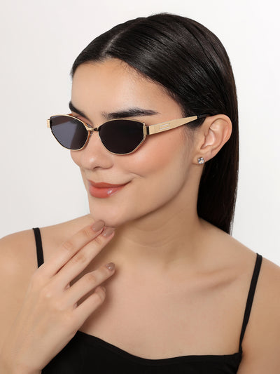 DIVA - Golden Cateye Sunglasses for Women (2319CL2175)