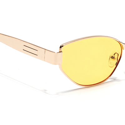 DIVA - Golden Cateye Sunglasses for Women (2319CL2176)