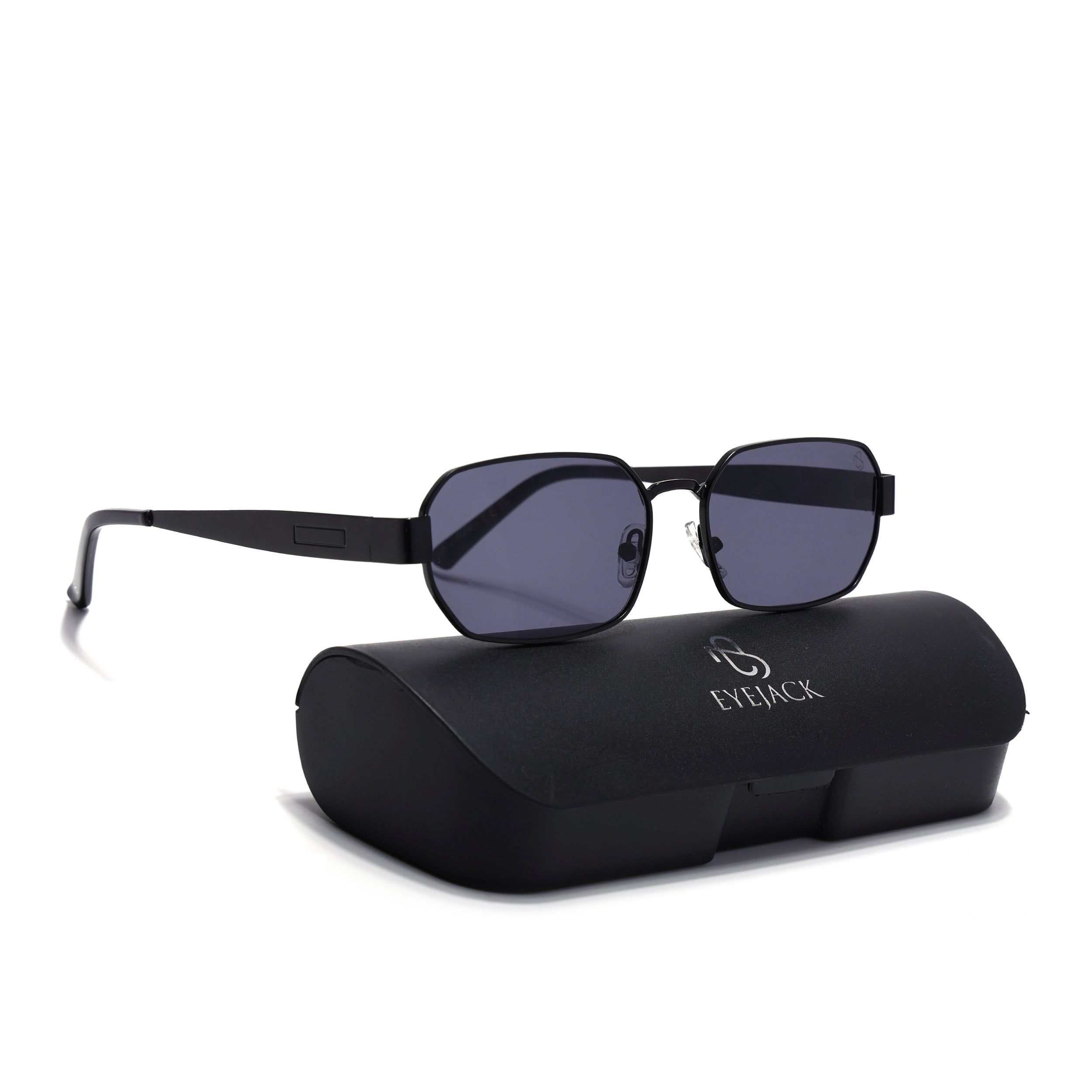 Alpha - Black Rectangle Sunglasses (2320CL2177) – Eyejack Eyewear