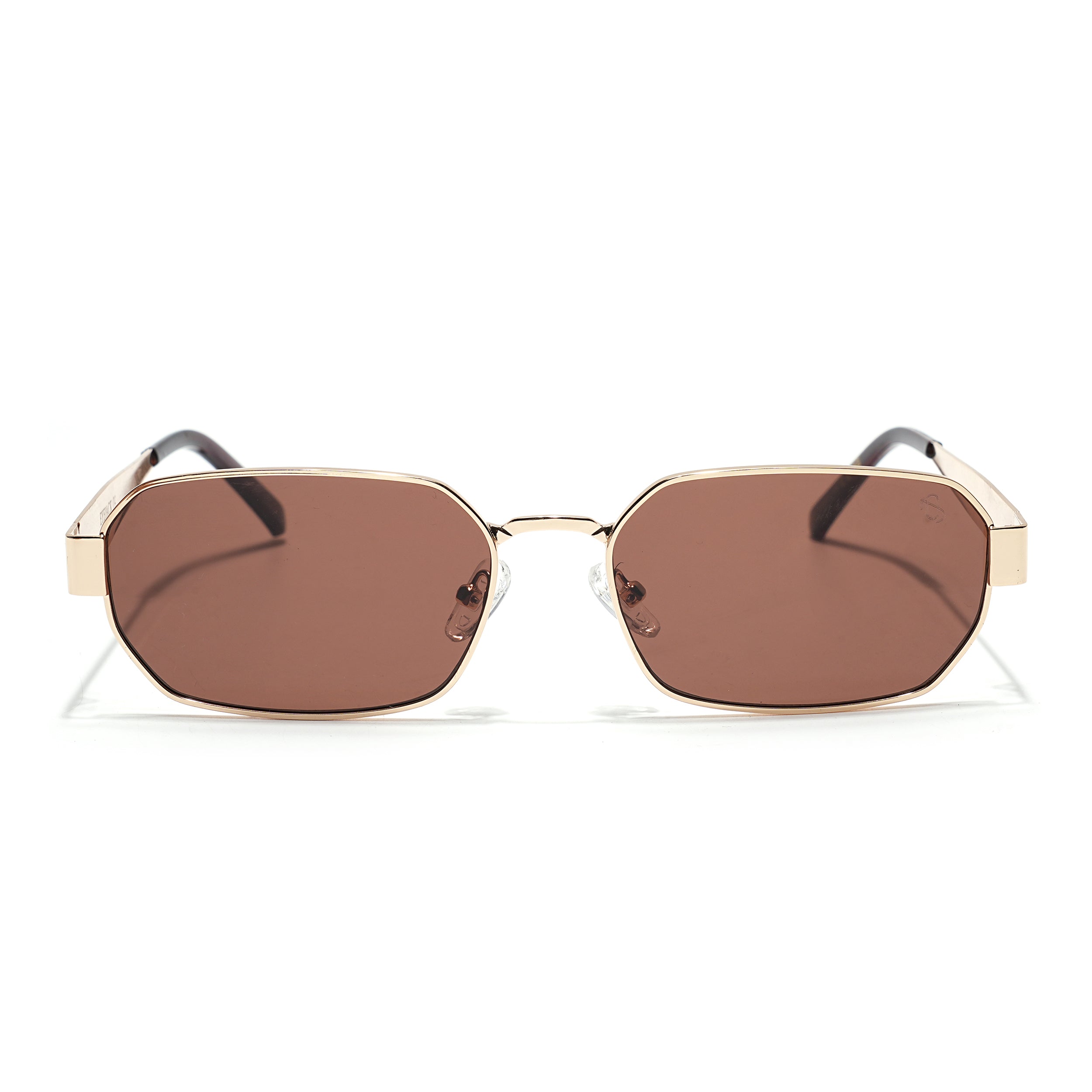 Alpha - Golden Rectangle Sunglasses I Brown Lens (2320CL2180