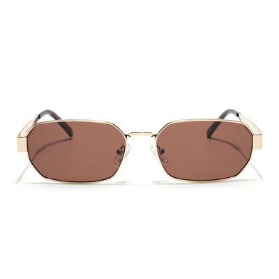 Alpha - Golden Rectangle Sunglasses I Brown Lens (2320CL2180)