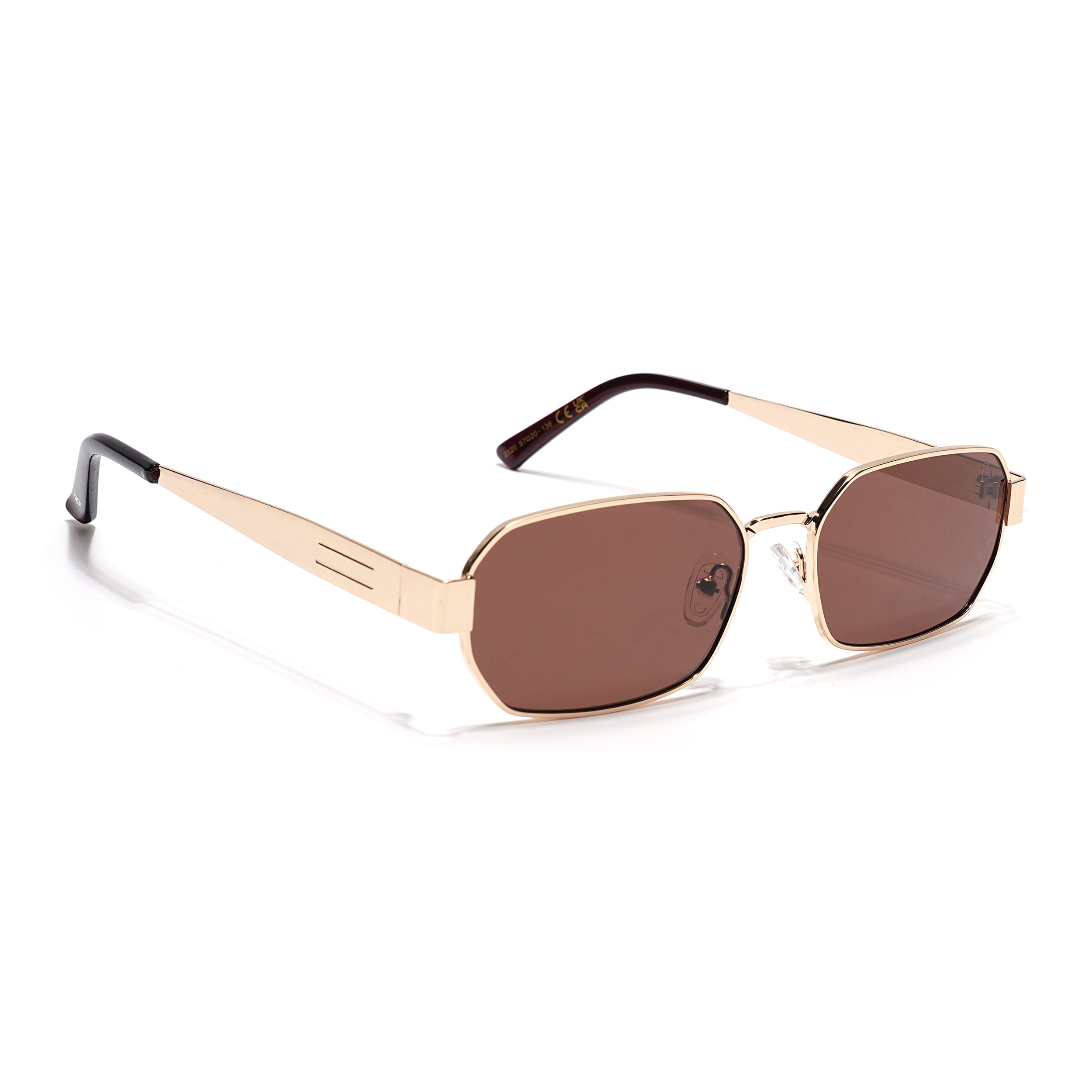 Alpha - Silver Rectangle Sunglasses I Blue Lens (2320CL2178