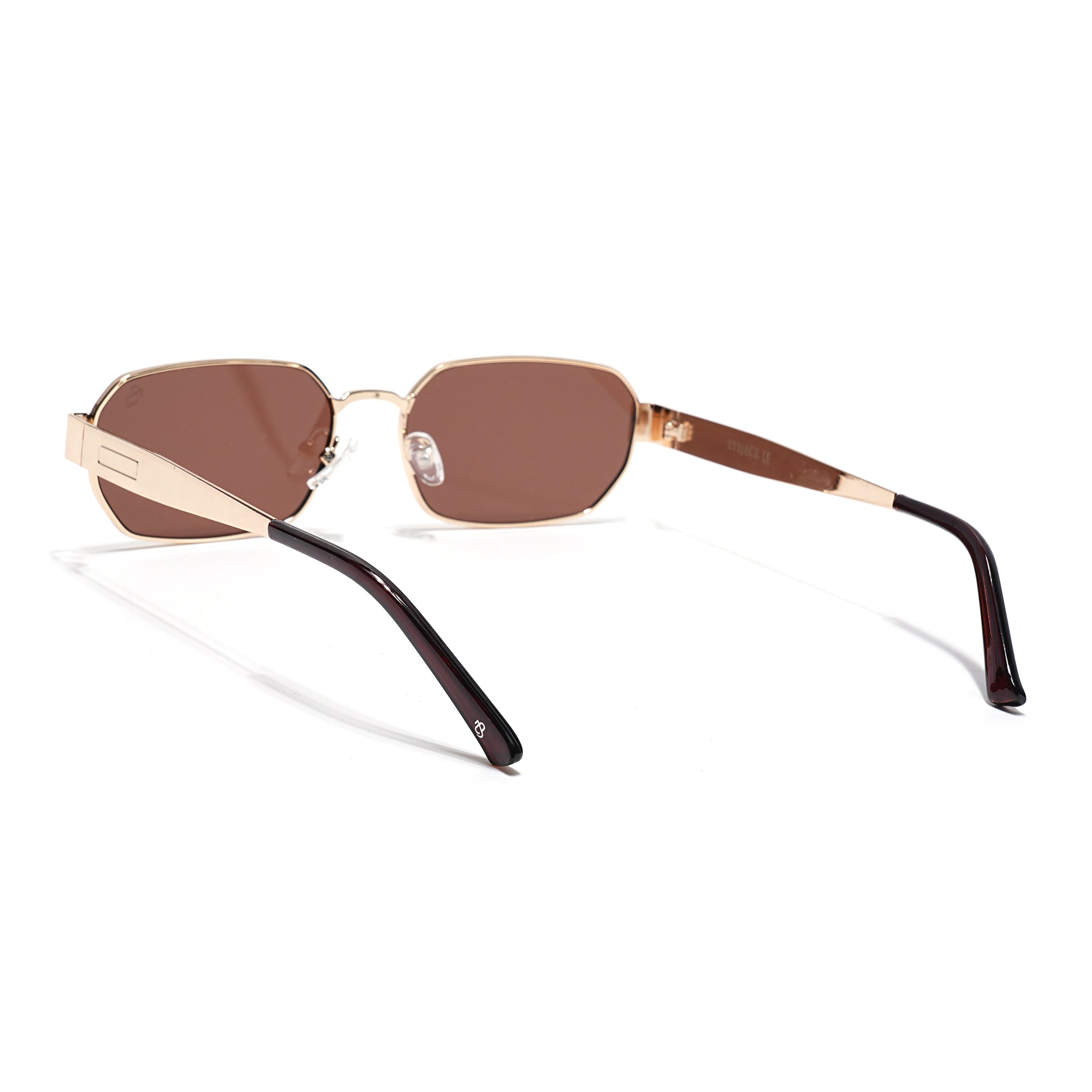Alpha - Golden Rectangle Sunglasses I Brown Lens (2320CL2180