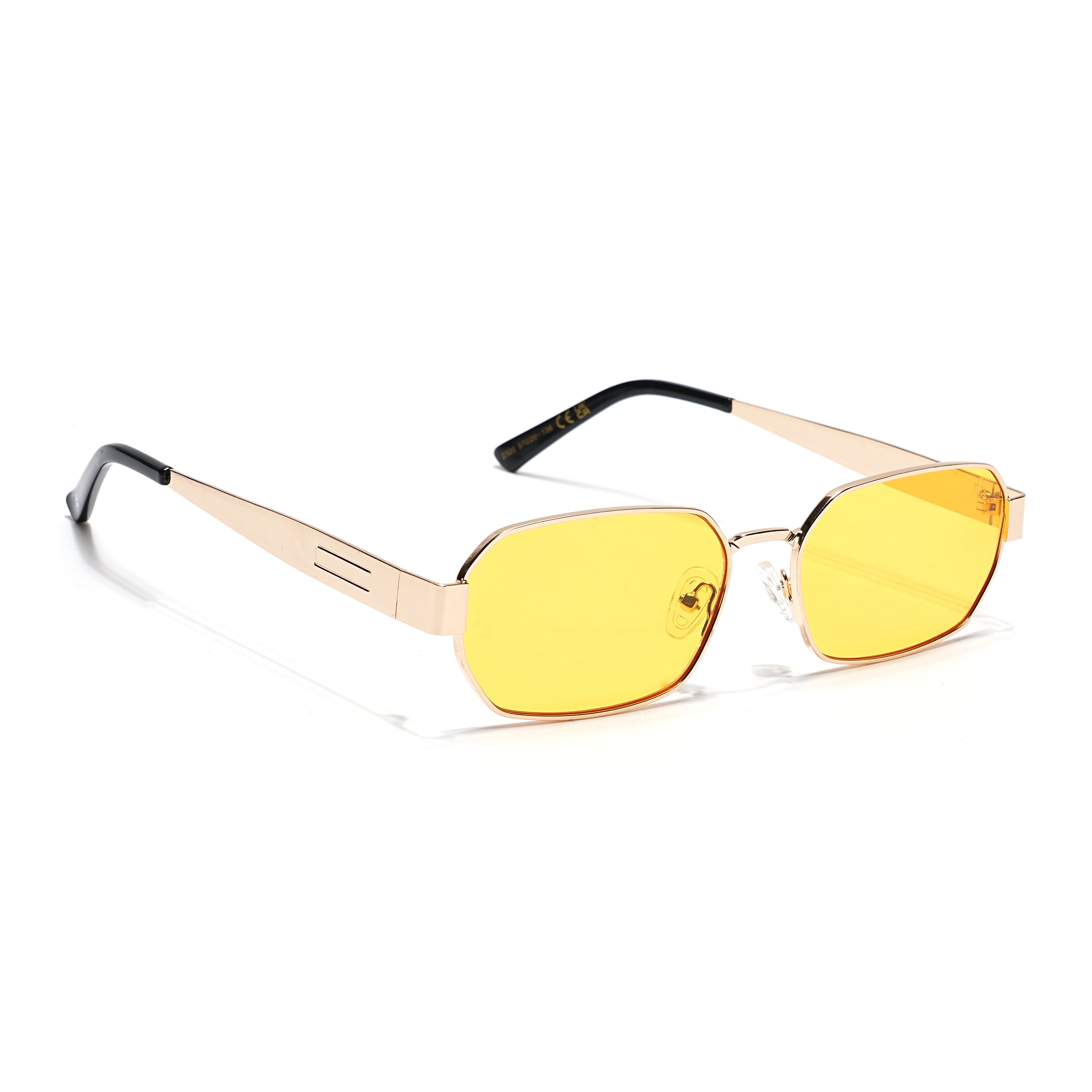 [Drape] OKUS イエロー　unico Alpha - Golden Rectangle Sunglasses I Yellow Lens (2320CL2181