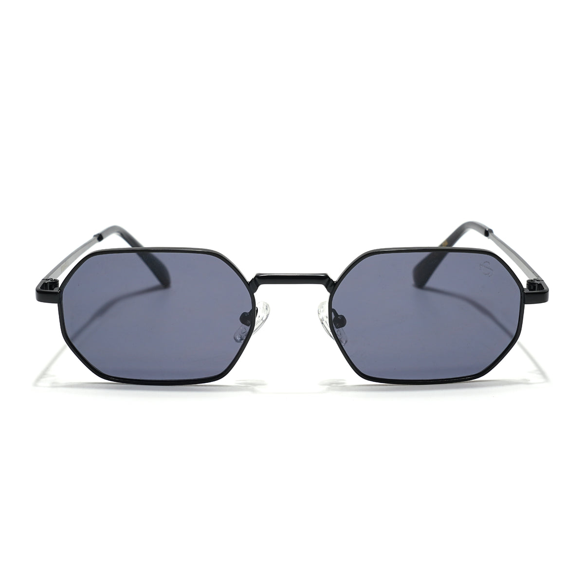 Auralis I Black Hexagonal Sunglasses - (2321CL2182)
