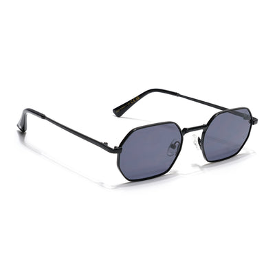 Auralis I Black Hexagonal Sunglasses - (2321CL2182)
