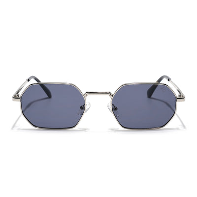 Auralis I Silver Hexagonal Sunglasses - (2321CL2183)