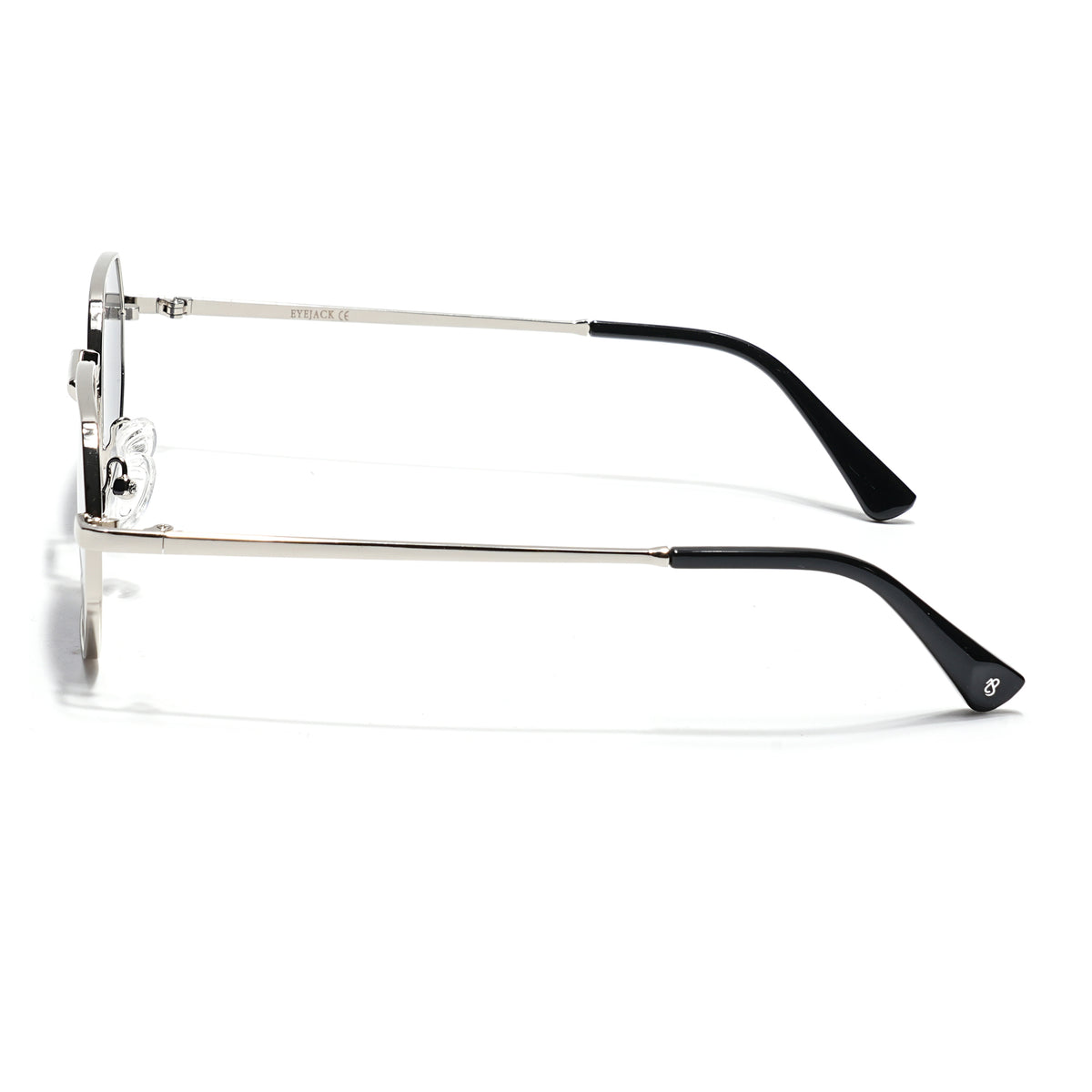 Auralis I Silver Hexagonal Sunglasses - (2321CL2183)