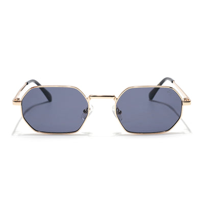 Auralis I Golden Hexagonal Sunglasses - (2321CL2184)