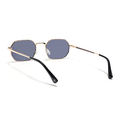 Auralis I Golden Hexagonal Sunglasses - (2321CL2184)