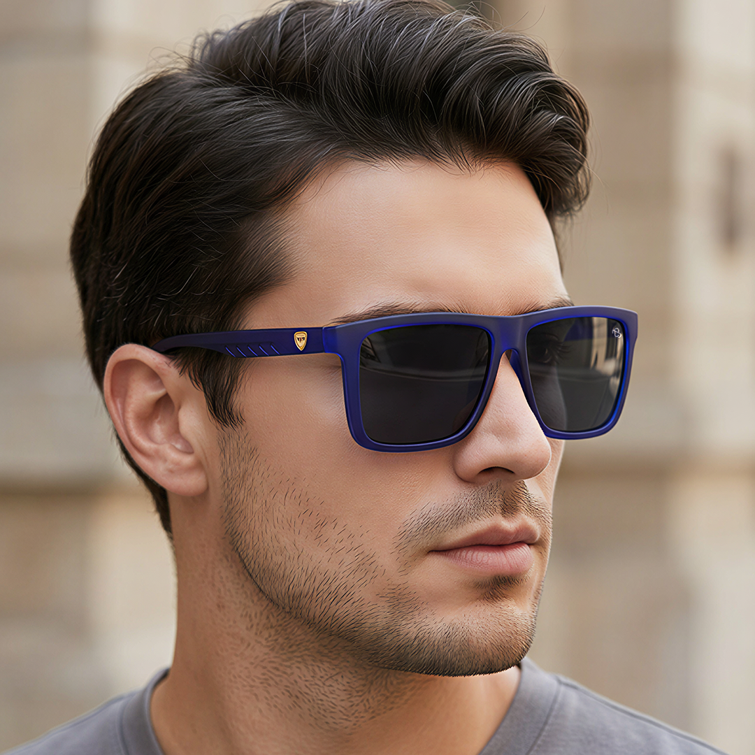 Eyejack Blue Wayfarer Sunglasses for Men & Women (TB34CL1069)