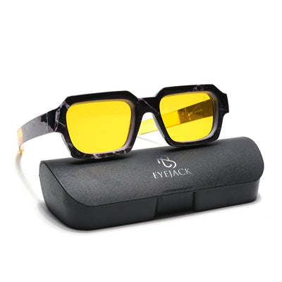 ONYX - Yellow & Black Square Sunglasses I 2434CL891