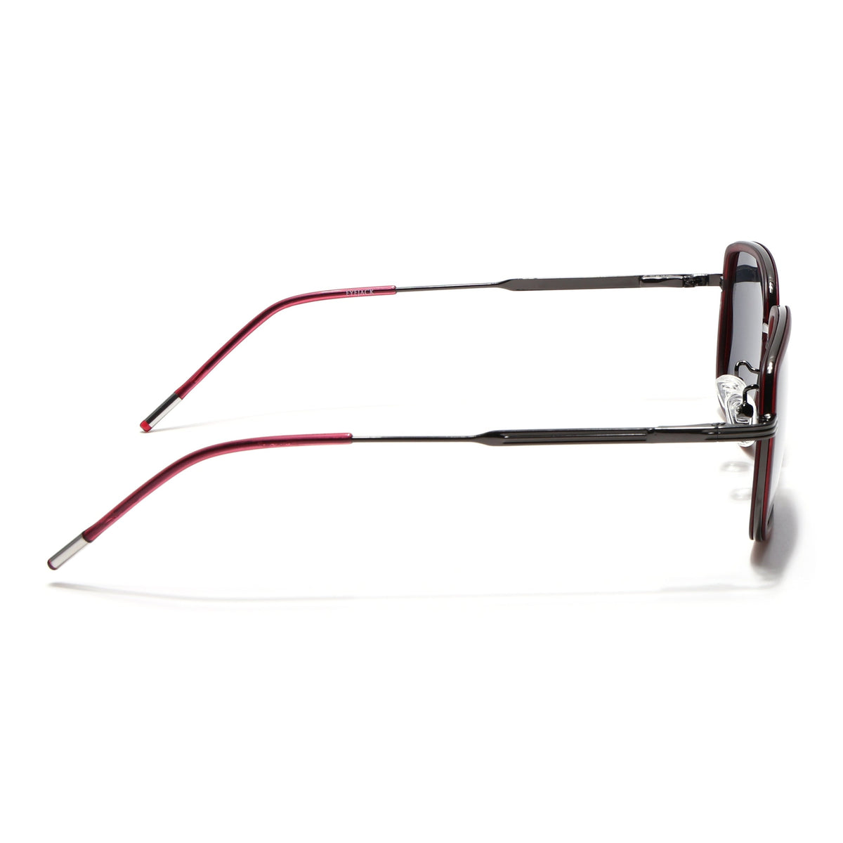 Eyejack Aura Red & Grey Square Polarized Sunglasses for Men & Women (2501PCL1463)