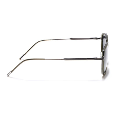Eyejack Aura Green & Grey Square Polarized Sunglasses for Men & Women (2501PCL1466)