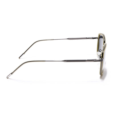 Eyejack Aura Light Green & Grey Square Polarized Sunglasses for Men & Women (2501PCL1467)