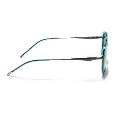 Eyejack Aura Sea Green & Grey Round Polarized Sunglasses for Men & Women (2502PCL1474)