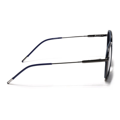 Eyejack Aura Blue & Grey Hexagonal Polarized Sunglasses for Men & Women (2503PCL1480)
