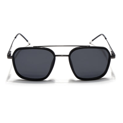 Eyejack Aura Black & Grey Wayfarer Polarized Sunglasses for Men & Women (2504PCL1489)
