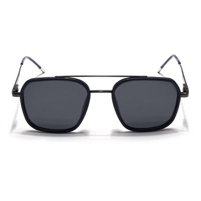 Eyejack Aura Blue & Grey Wayfarer Polarized Sunglasses for Men & Women (2504PCL1490)