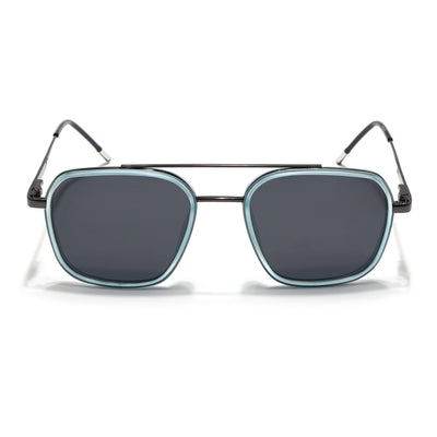 Eyejack Aura Sky Blue & Grey Wayfarer Polarized Sunglasses for Men & Women (2504PCL1492)