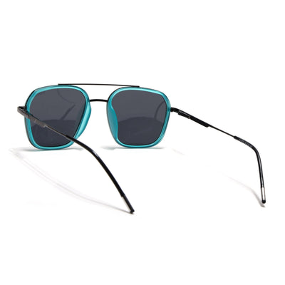 Eyejack Aura Sea Green & Grey Wayfarer Polarized Sunglasses for Men & Women (2504PCL1493)