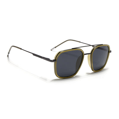 Eyejack Aura Light Green & Grey Wayfarer Polarized Sunglasses for Men & Women (2504PCL1495)