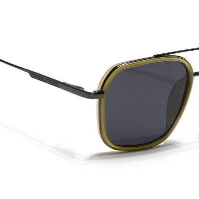 Eyejack Aura Light Green & Grey Wayfarer Polarized Sunglasses for Men & Women (2504PCL1495)