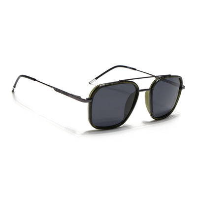 Eyejack Aura Olive & Grey Wayfarer Polarized Sunglasses for Men & Women (2504PCL1496)