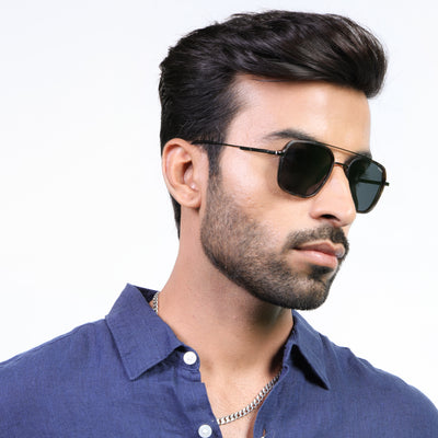 Eyejack Aura Demi Brown & Grey Wayfarer Polarized Sunglasses for Men & Women (2504PCL1498)