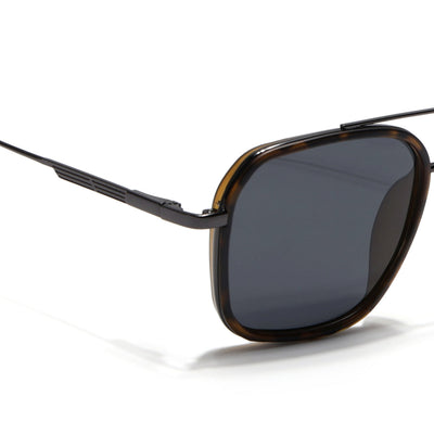 Eyejack Aura Demi Brown & Grey Wayfarer Polarized Sunglasses for Men & Women (2504PCL1498)
