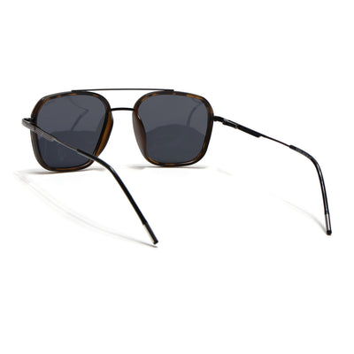 Eyejack Aura Demi Brown & Grey Wayfarer Polarized Sunglasses for Men & Women (2504PCL1498)