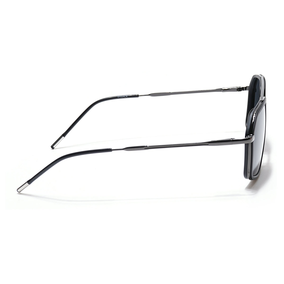 Eyejack Aura Black & Grey Wayfarer Polarized Sunglasses for Men & Women (2505PCL1499)