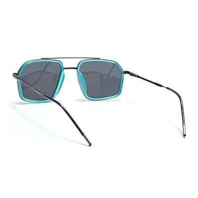 Eyejack Aura Sea Green & Grey Wayfarer Polarized Sunglasses for Men & Women (2505PCL1503)