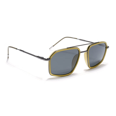 Eyejack Aura Light Green & Grey Wayfarer Polarized Sunglasses for Men & Women (2505PCL1505)