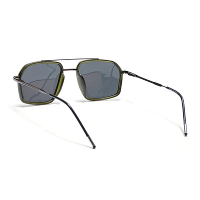 Eyejack Aura Olive & Grey Wayfarer Polarized Sunglasses for Men & Women (2505PCL1506)