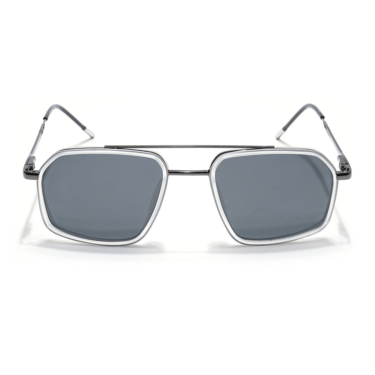 Eyejack Aura Transparent & Grey Wayfarer Polarized Sunglasses for Men & Women (2505PCL1507)