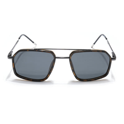 Eyejack Aura Demi Brown & Grey Wayfarer Polarized Sunglasses for Men & Women (2505PCL1508)