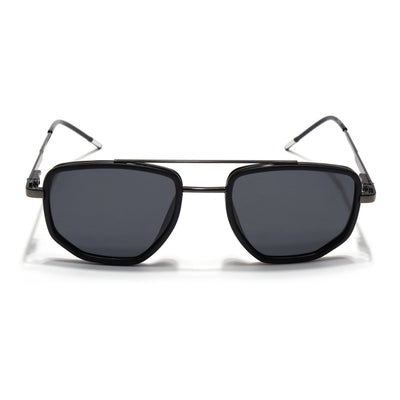 Eyejack Aura Black & Grey Wayfarer Polarized Sunglasses for Men & Women (2506PCL1509)